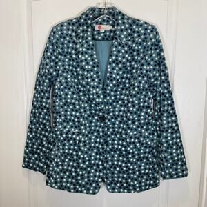 Boden Oxshott Stars Print Corduroy Blazer Jacket Blue White Navy Preppy 4
